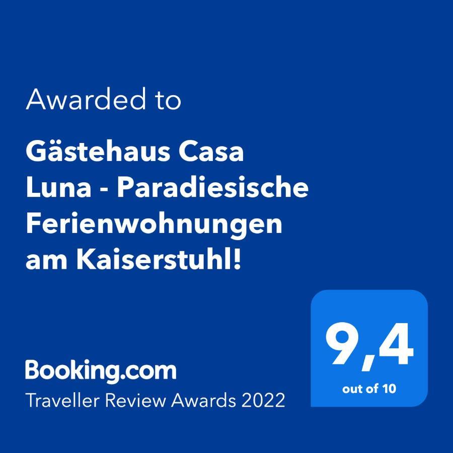 Gaestehaus Casa Luna - Paradiesische Ferienwohnungen Am Kaiserstuhl! Bischoffingen 외부 사진